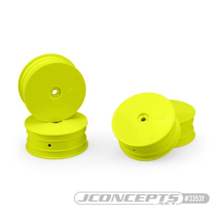 JConcepts Mono - TLR 22X-4, B74.1, XRAY XB4, front wheel (yellow) - 4pc.