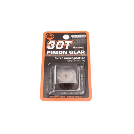 Hiro Seiko Hard Coated Alum. Pinion Gear (MoS2) DP48-30T
