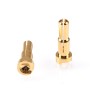 2 Stk. Gold Kontakt Stecker 4/5mm