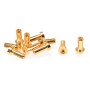 4mm Gold Plug Male 12mm (10pcs)