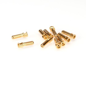 10 Stk. 5mm Gold Kontakt Stecker