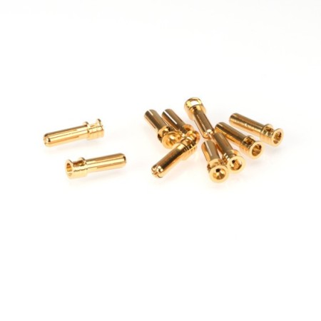 10 Stk. 5mm Gold Kontakt Stecker