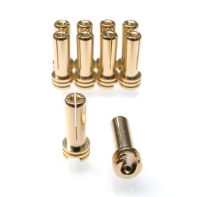 5mm Gold Low Cooling Head Bullet Plugs (10pcs)