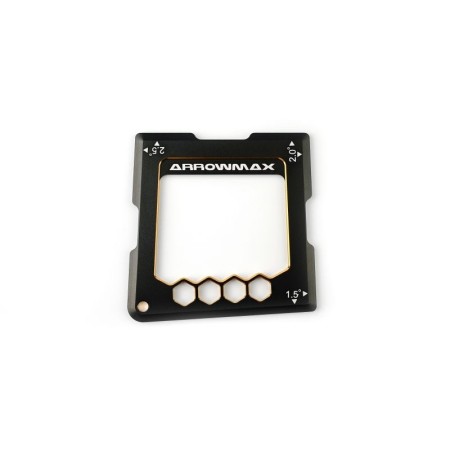 Quick Camber Gauge für 1/10th 1.5°, 2°, 2.5° Black Golden ARROWMAX
